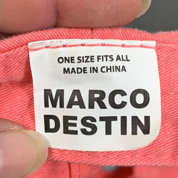 Gulf Shores Alabama Baseball Hat Womens OSFA Pink Strapback Cap Marco Destin - Picture 13 of 13